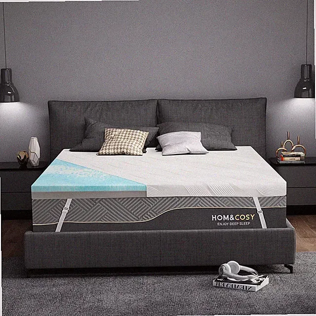 3 Inch Full Size Firm Mattress Topper with Ice Silk Cover, Premium Cooling Ge...