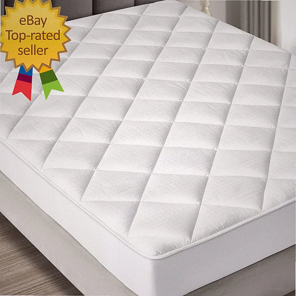 Maxi Full Size Mattress Pad Luxurious Cotton Sateen Mattress Protector