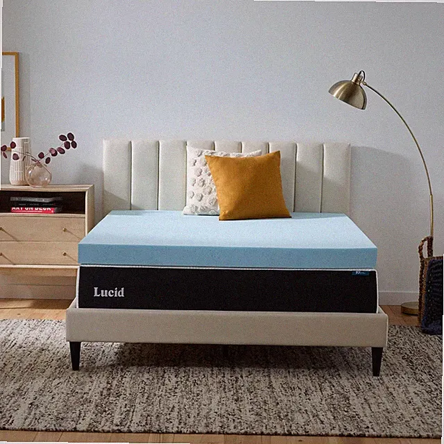 Queen 4" Cooling Gel Memory Foam Mattress Topper - Ultra Plush & Breathable