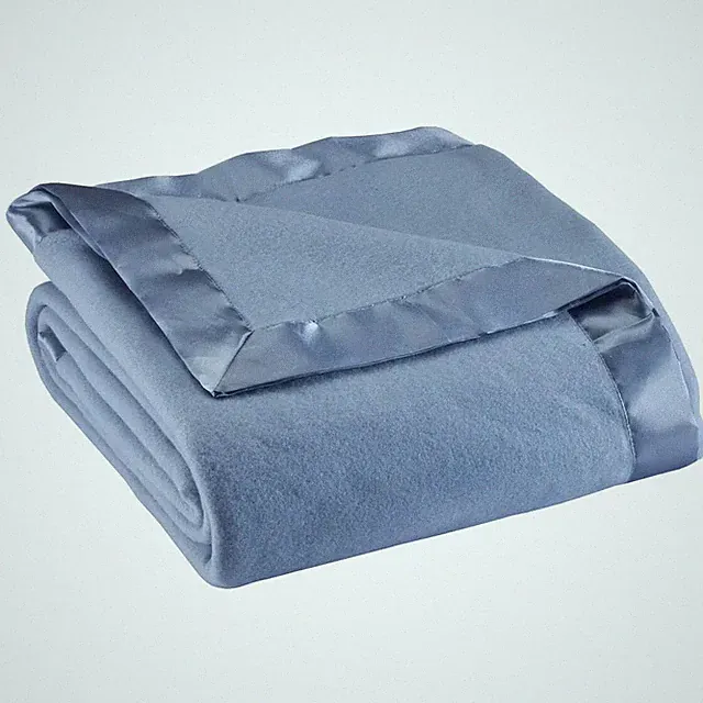 Satin Fleece Blanket, Full/Queen, Twin or King Size – 100% Polyester