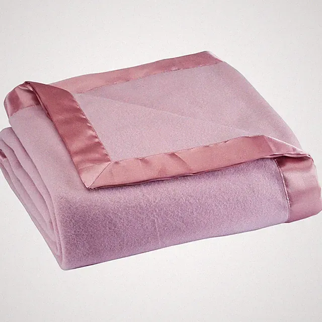 Satin Fleece Blanket, Full/Queen, Twin or King Size – 100% Polyester Lightwei...