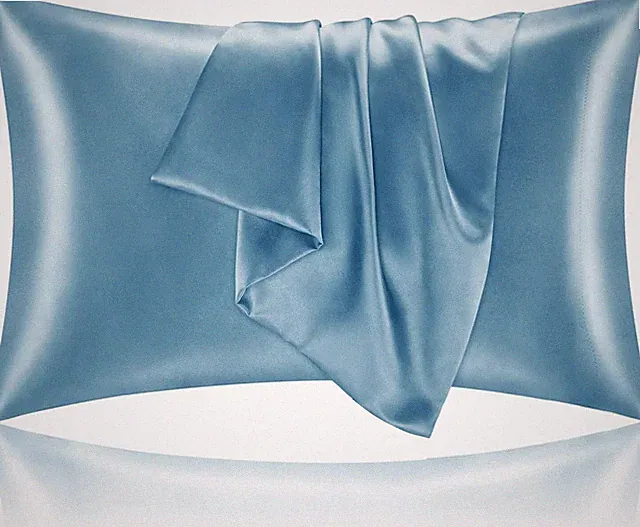 Satin Pillowcase with Zipper 2 Pack Standard Size 20x26 Coral Silk Like Cooling